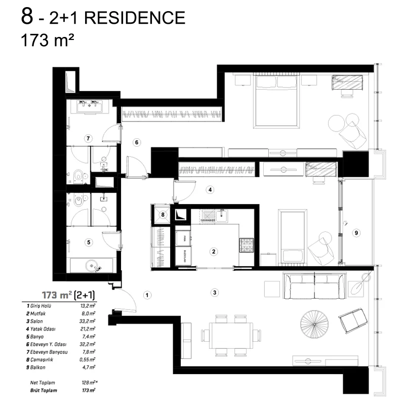 42 Maslak floor plans - 1