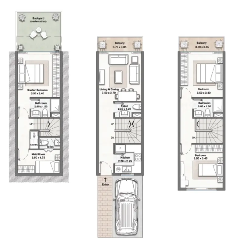 Afra Project floor plans - 3