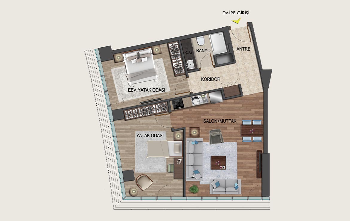Alize Tower Kapadokya floor plans - 1