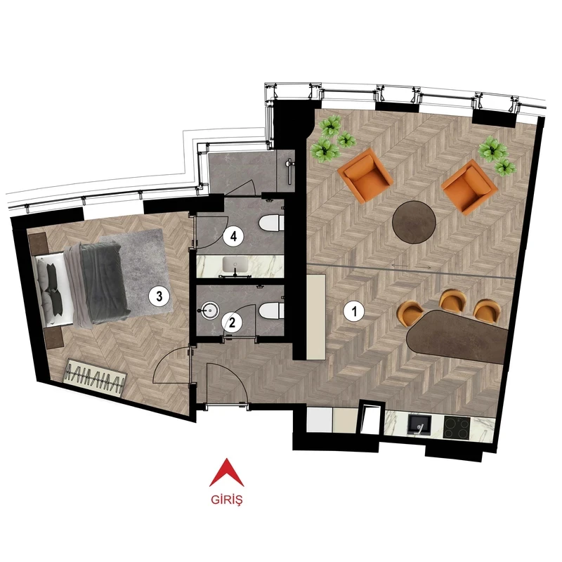 Alya Residence Levent floor plans - 1