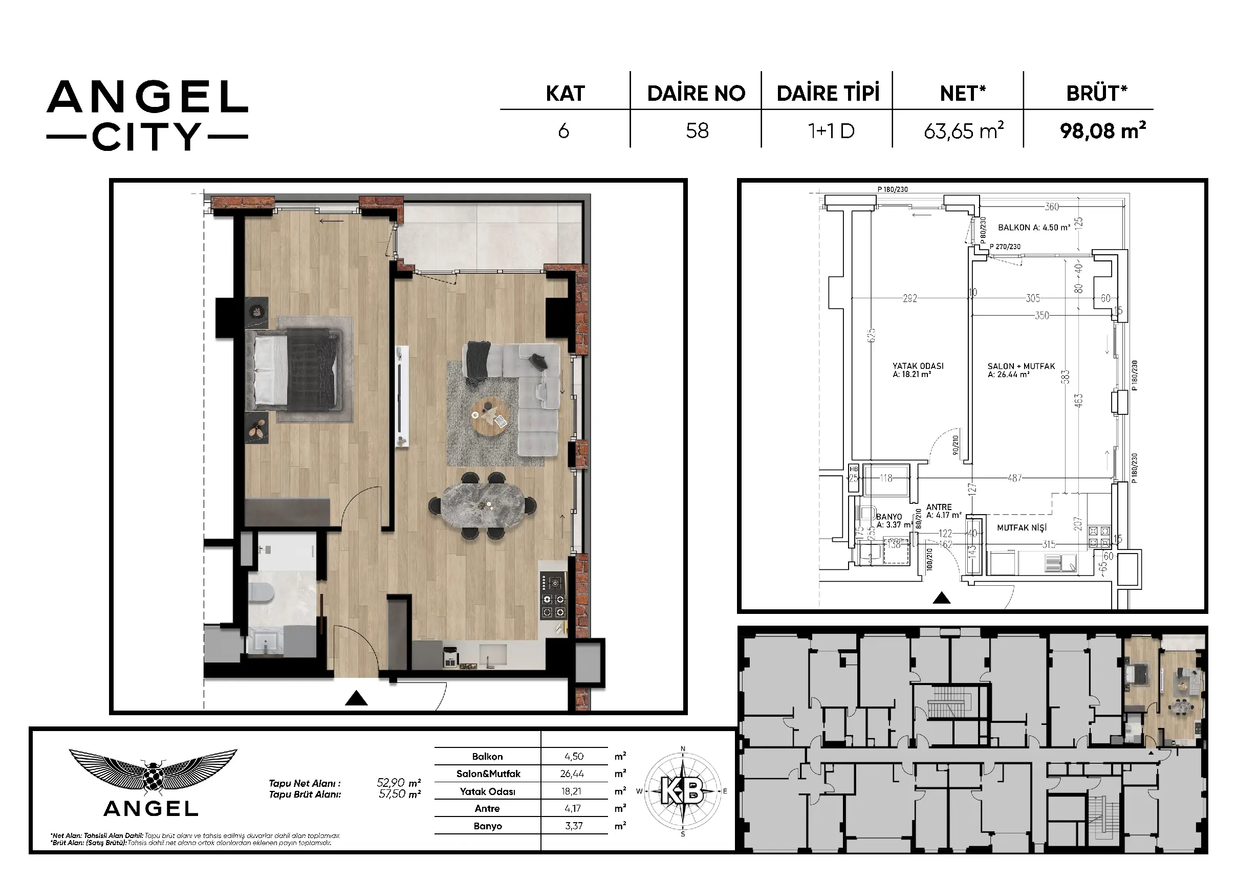 Angel Ataşehir floor plans - 1