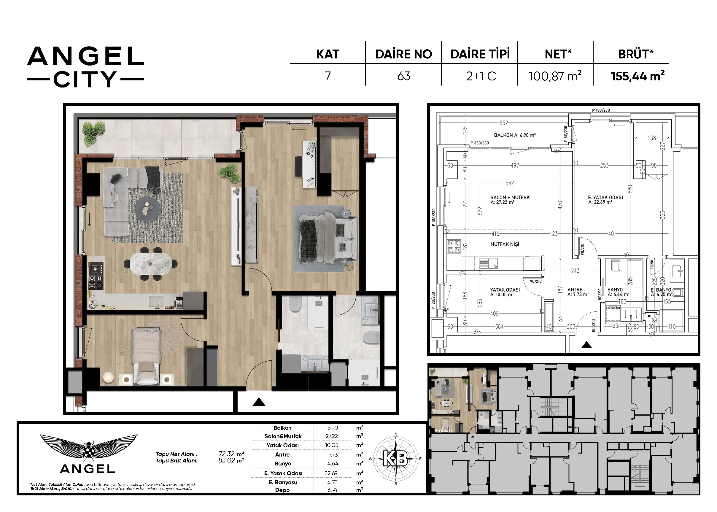 Angel Ataşehir floor plans - 2