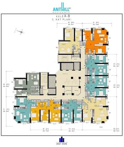 Anthill Residence floor plans - 1