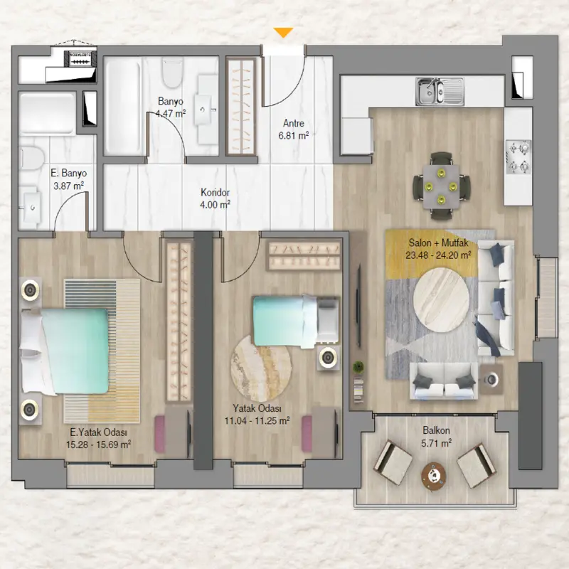 Avrupa Residence Oryapark floor plans - 2