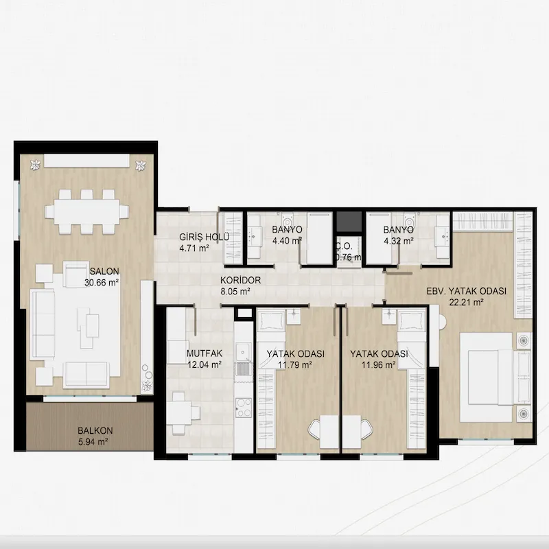 Babacan Central floor plans - 3