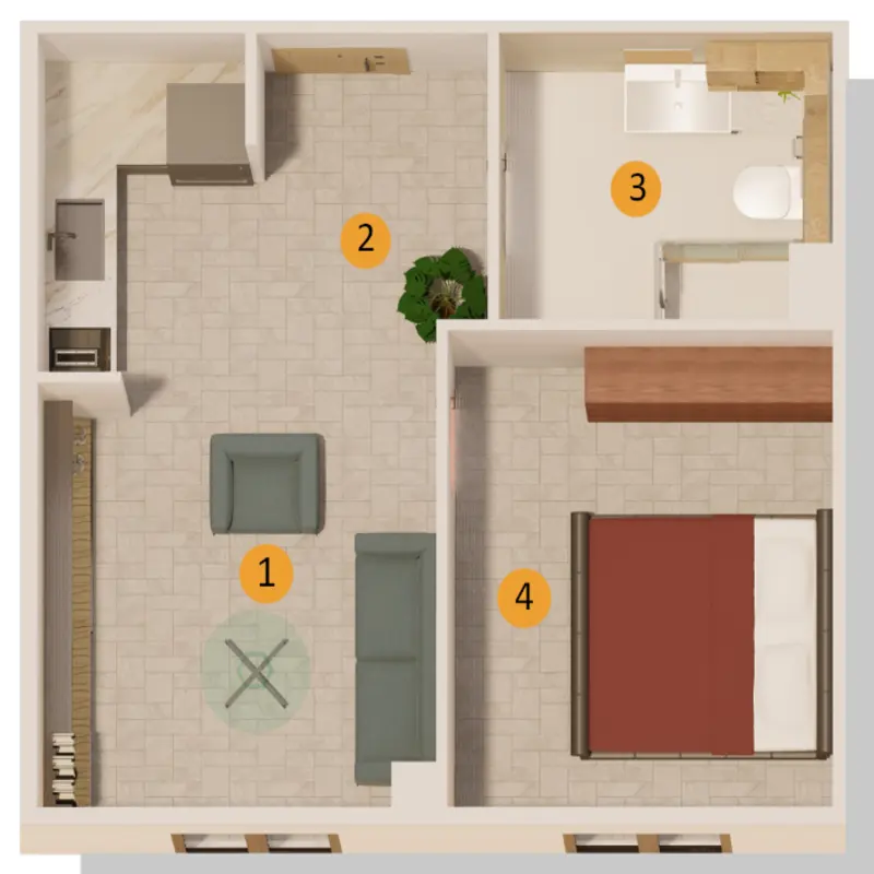 Central E5 floor plans - 1