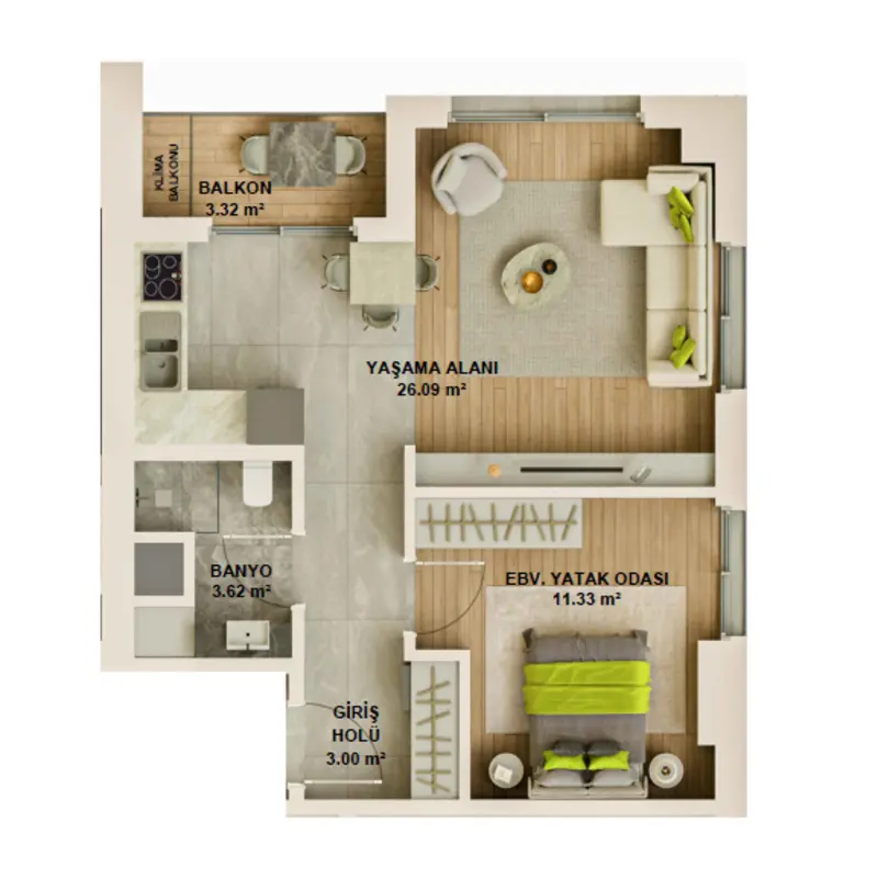 Dap Ataşehir 173 floor plans - 1