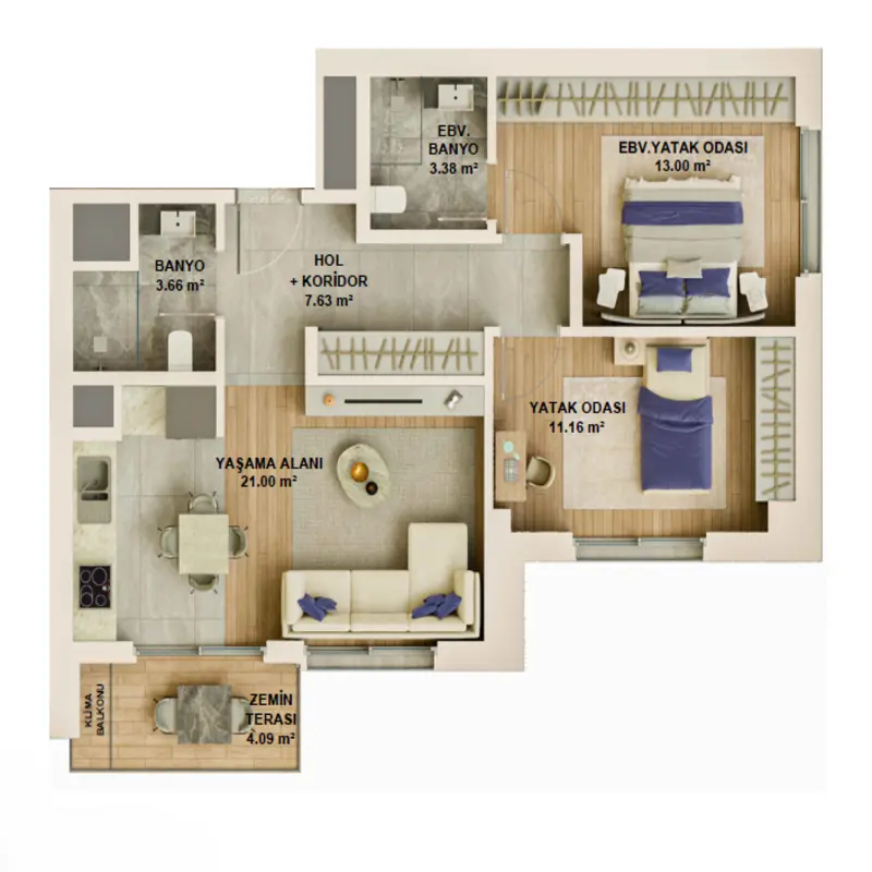Dap Ataşehir 173 floor plans - 2