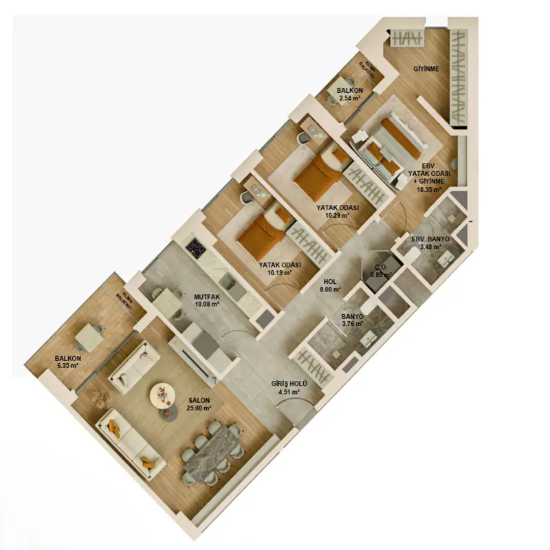 Dap Ataşehir 173 floor plans - 3