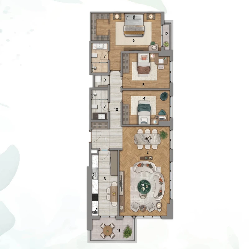Hayat Flora floor plans - 2