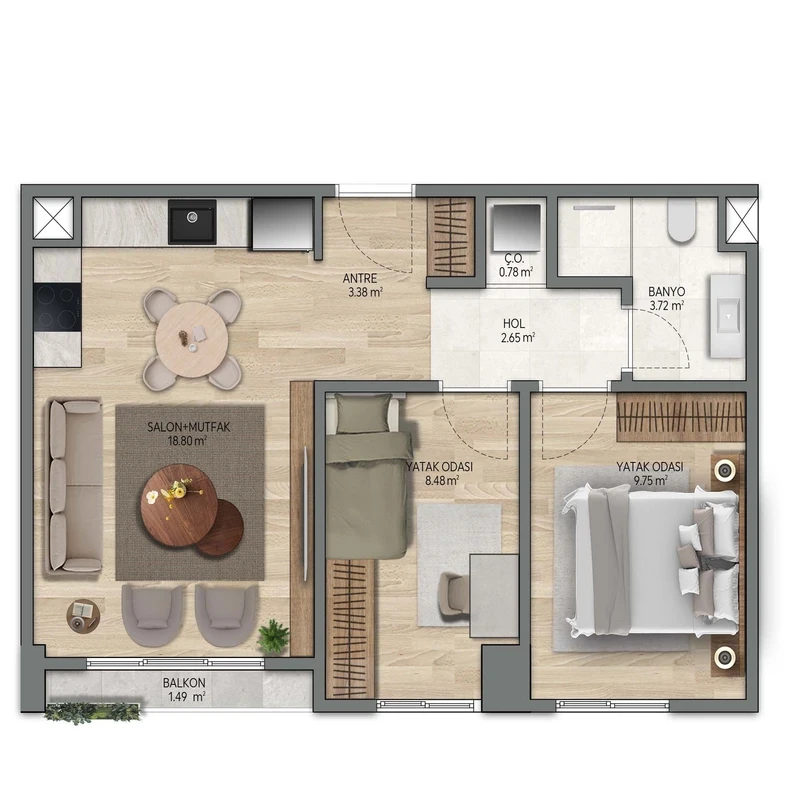 Luxera Topkapı floor plans - 2