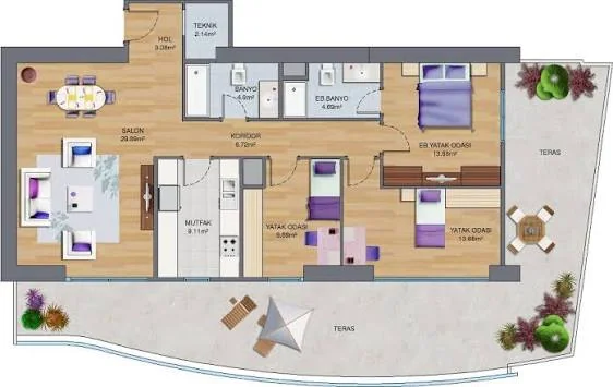 Ağaoğlu Maslak 1453 floor plans - 2