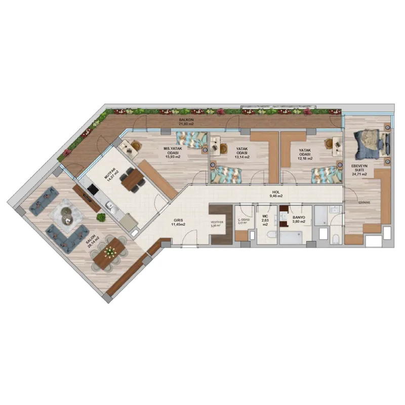 Narlı Bahçe Evleri floor plans - 3