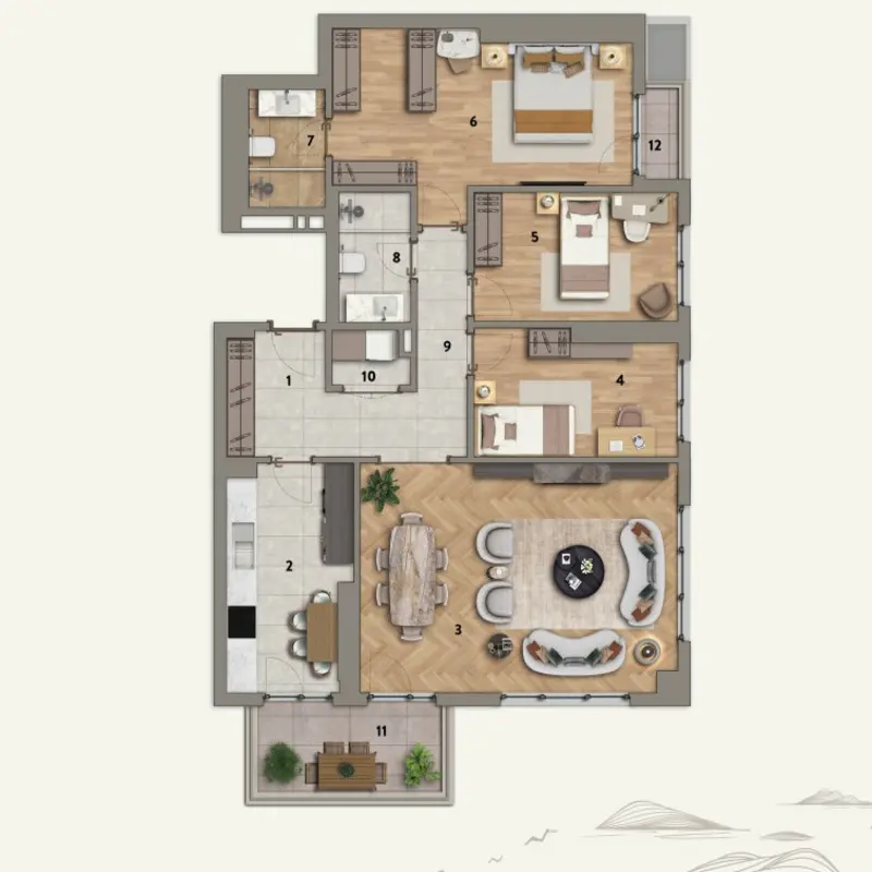 Özak Dragos floor plans - 3