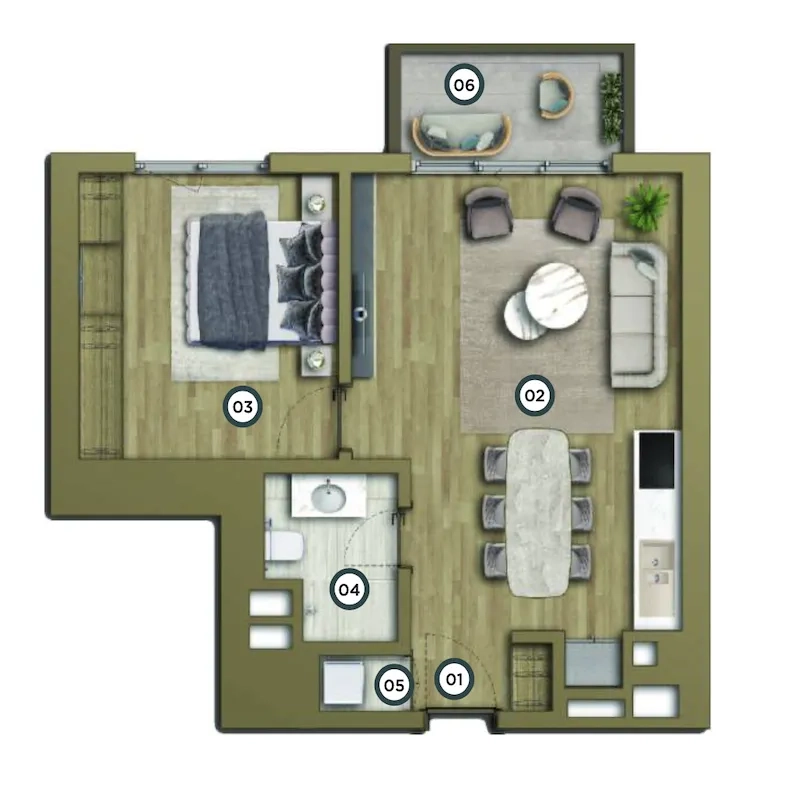 Özak Duyu Göktürk floor plans - 1