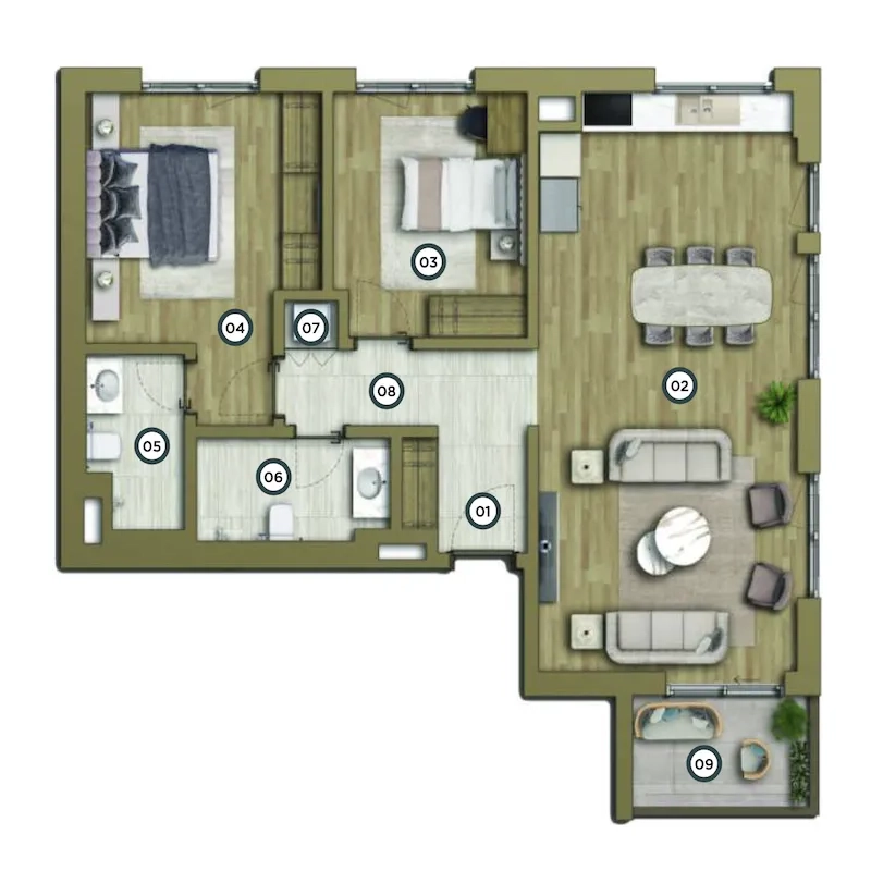 Özak Duyu Göktürk floor plans - 2