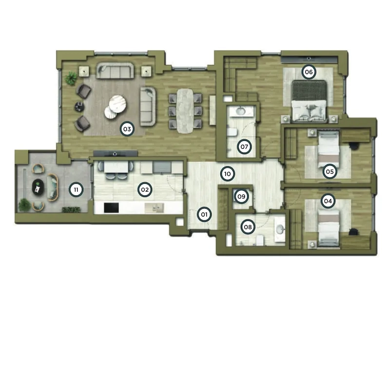 Özak Duyu Göktürk floor plans - 4