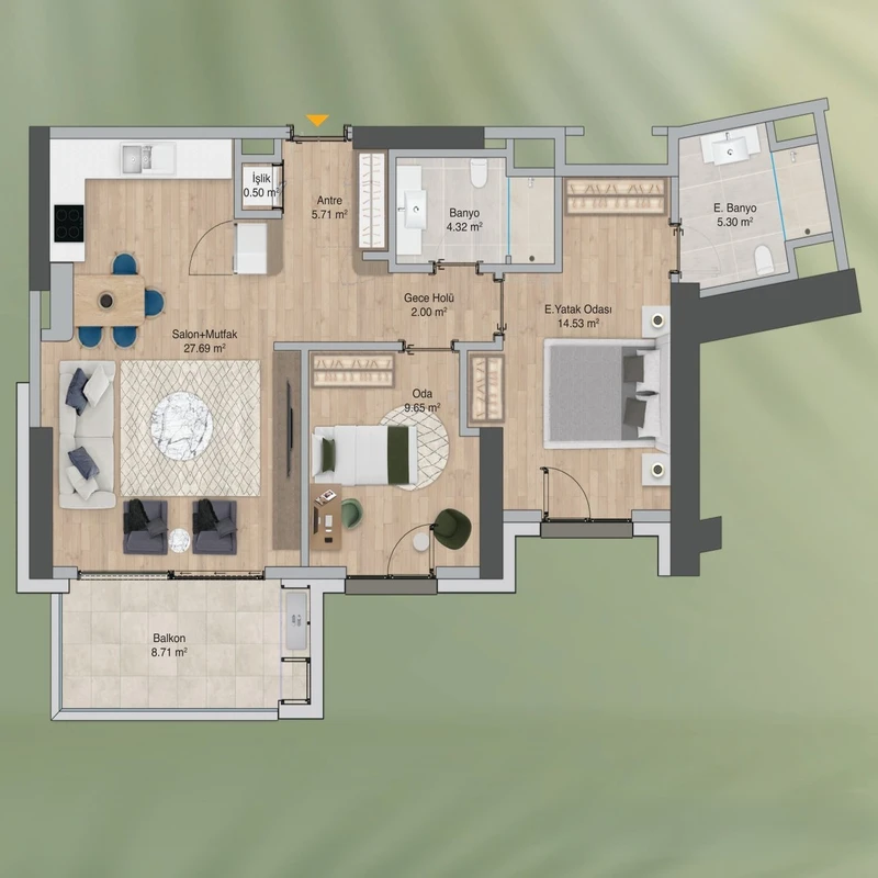 Peron İstanbul floor plans - 1