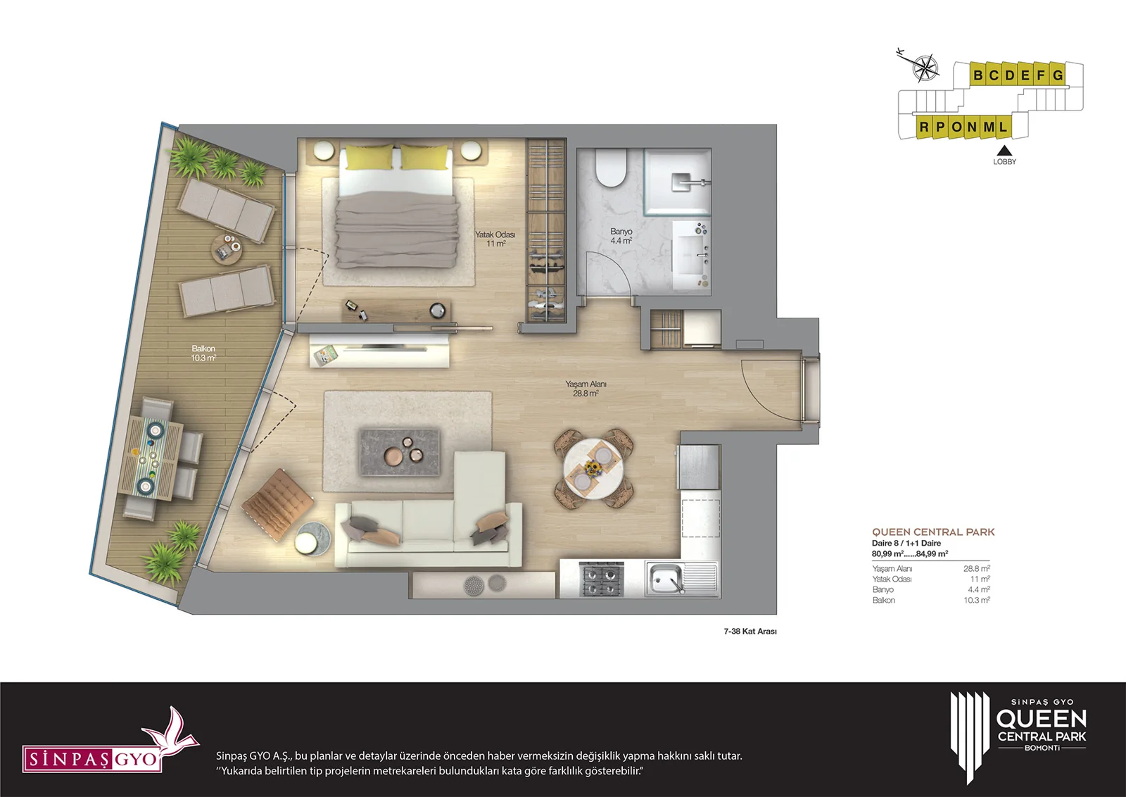 Queen Bomonti floor plans - 2