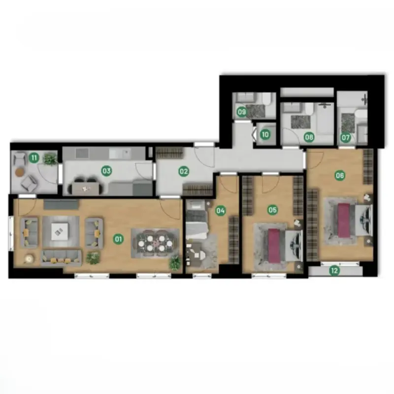 Rams Park House Maslak floor plans - 3