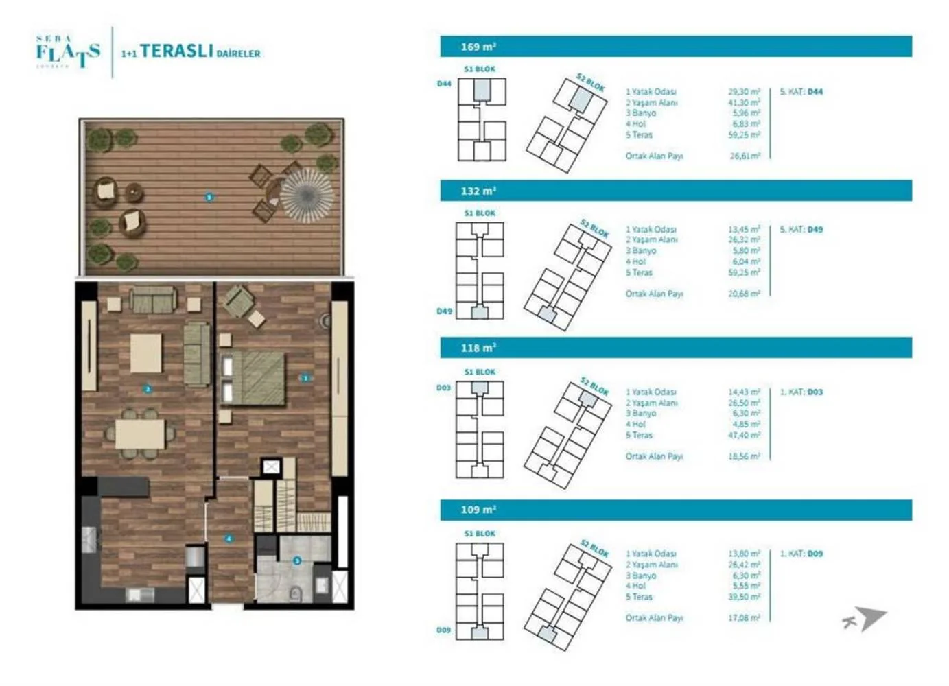 Seba Flats floor plans - 1