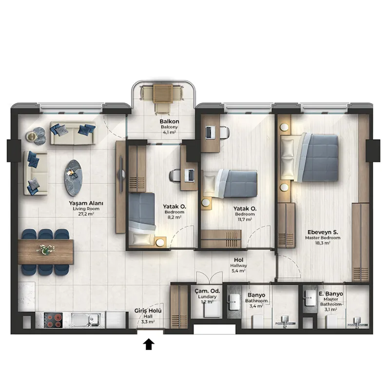 Sinpaş boulevard floor plans - 3