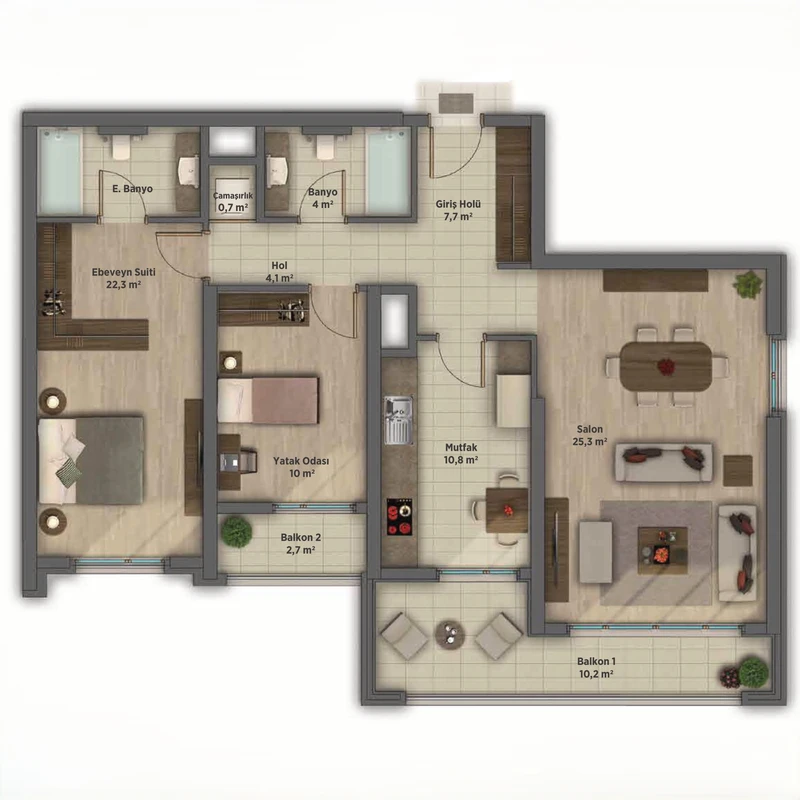 Sinpas boulevard Çankaya floor plans - 1