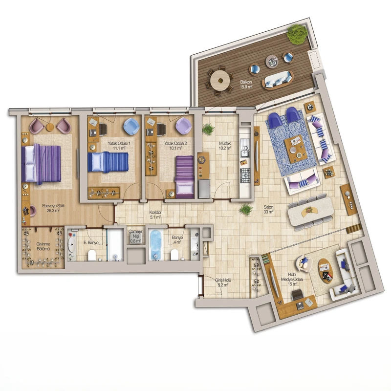 Sinpaş Ege vadisi floor plans - 3