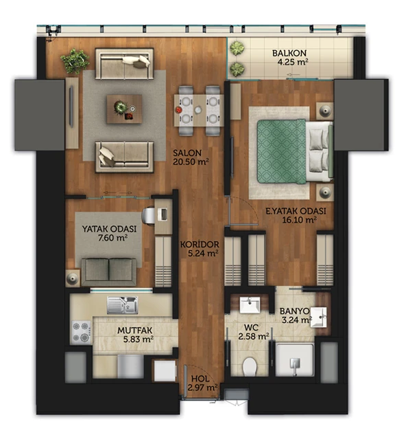 Skyland Istanbul floor plans - 3