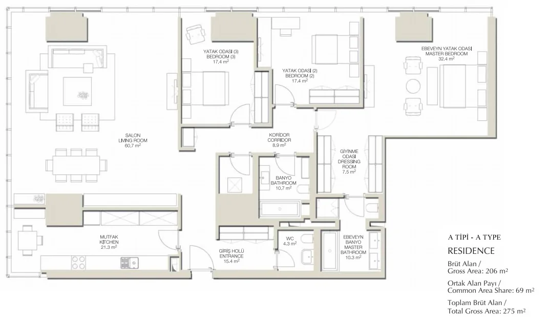 Trump Towers Istanbul floor plans - 1