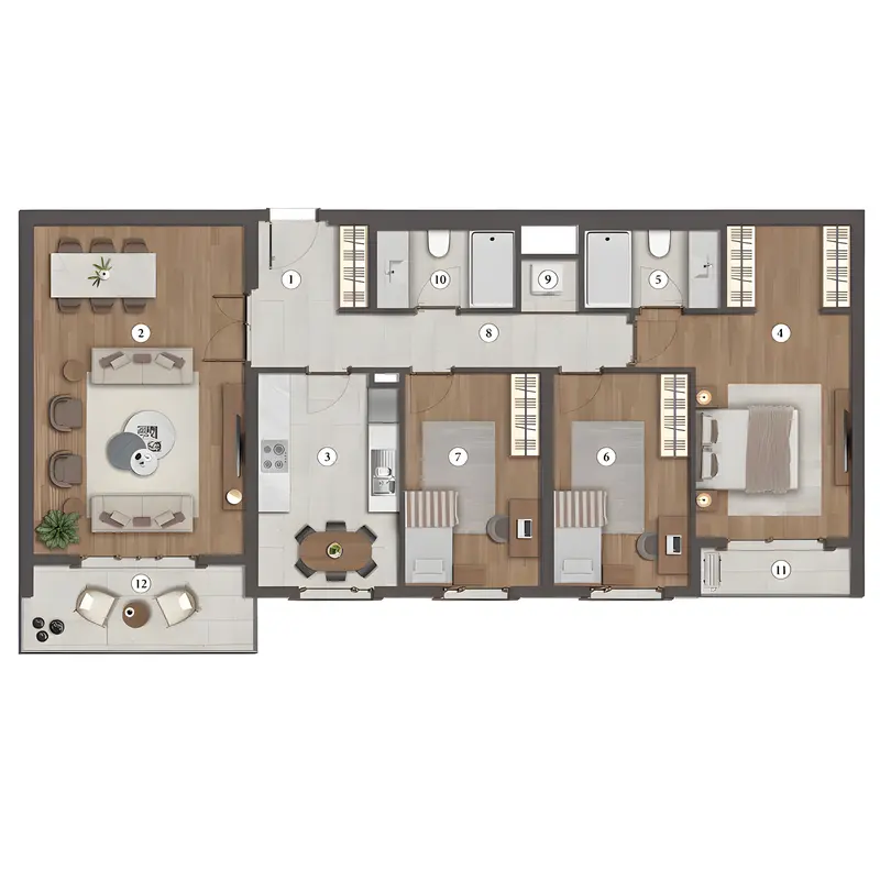 Tual Asya floor plans - 2
