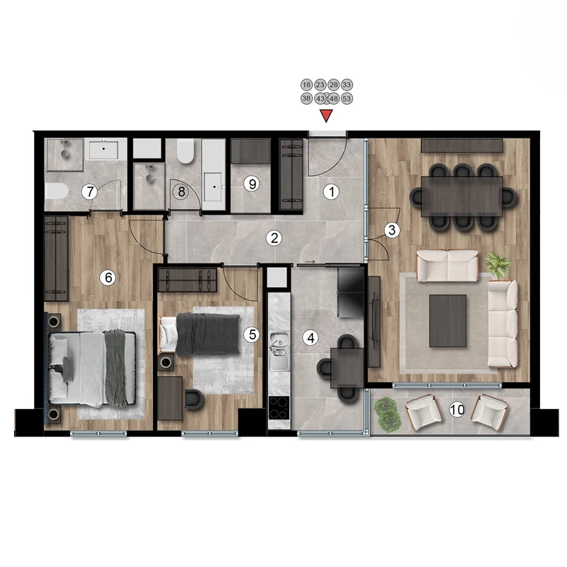V Yeşil Ada floor plans - 1