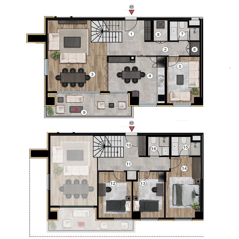V Yeşil Ada floor plans - 3