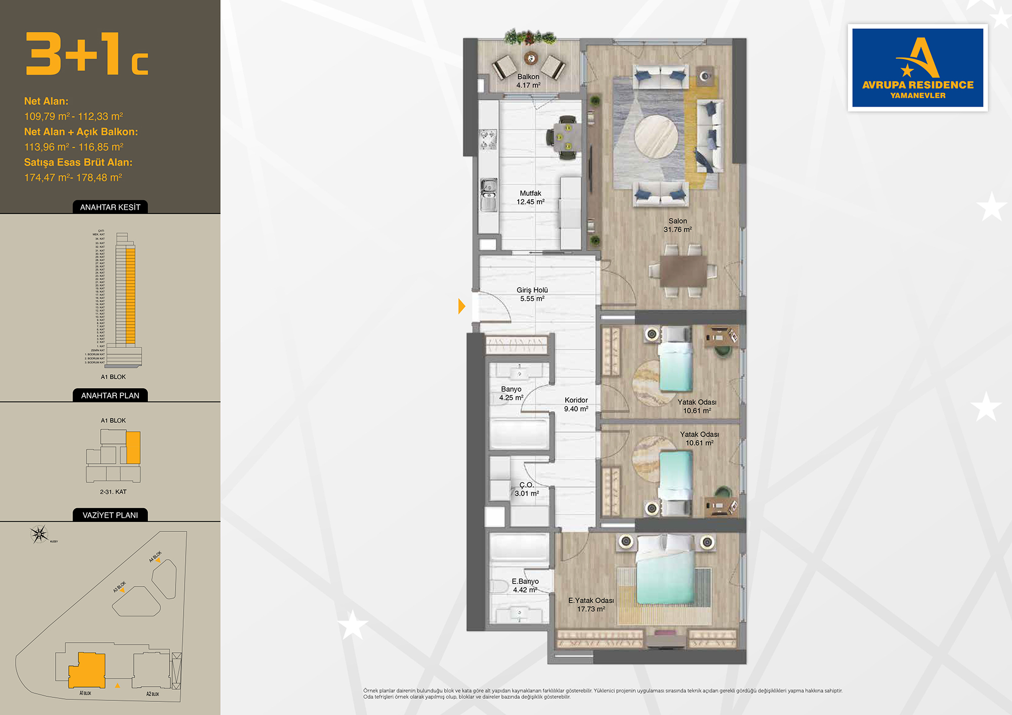 Yamanevler 2 floor plans - 3