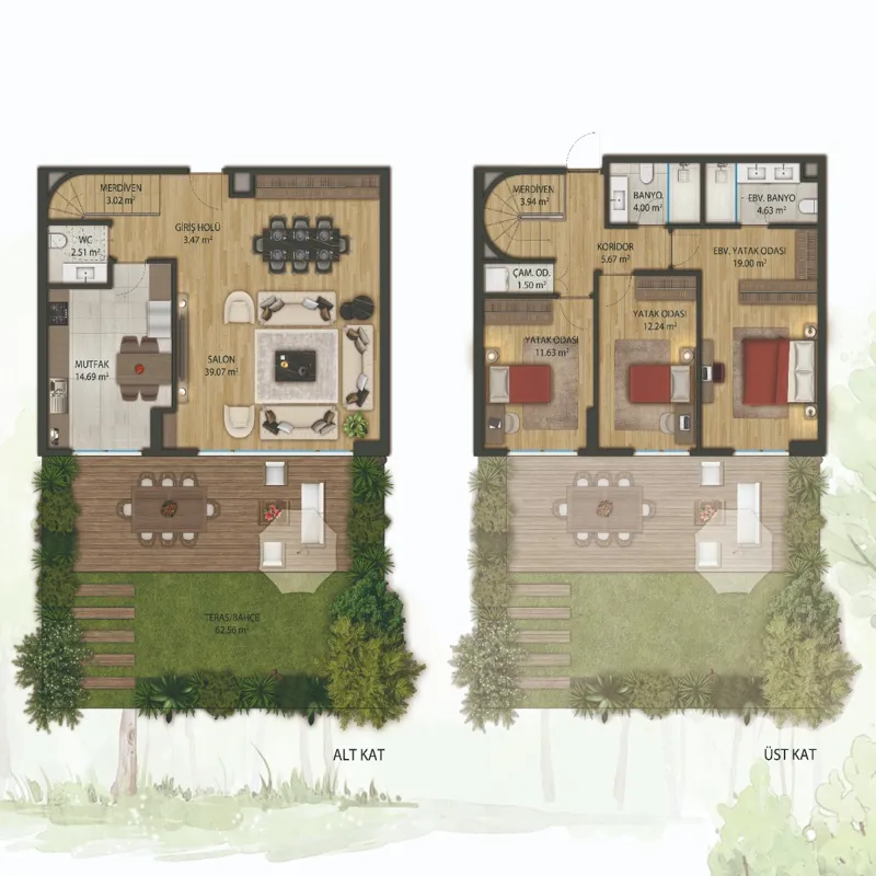 Zilal Gül Nefes Koru floor plans - 3