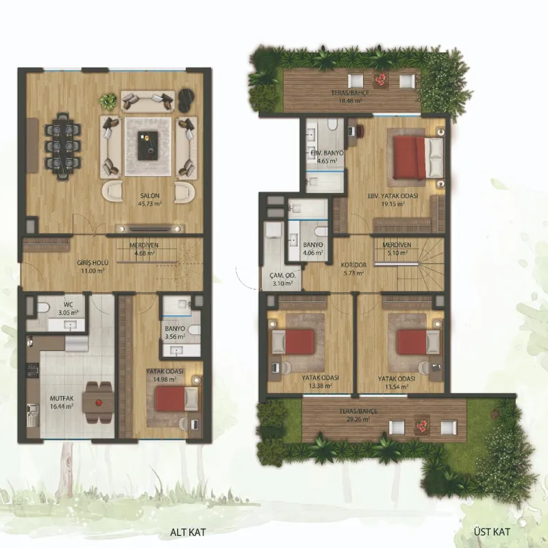 Zilal Gül Nefes Koru floor plans - 4