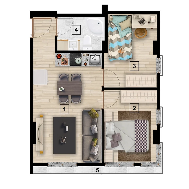 Zoom Residence floor plans - 1