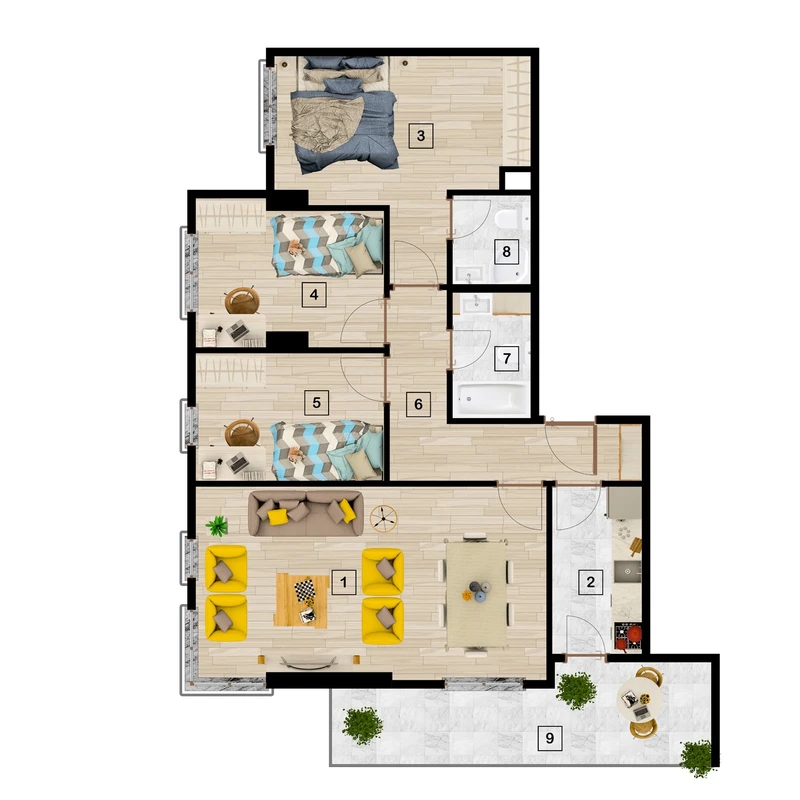 Zoom Residence floor plans - 3